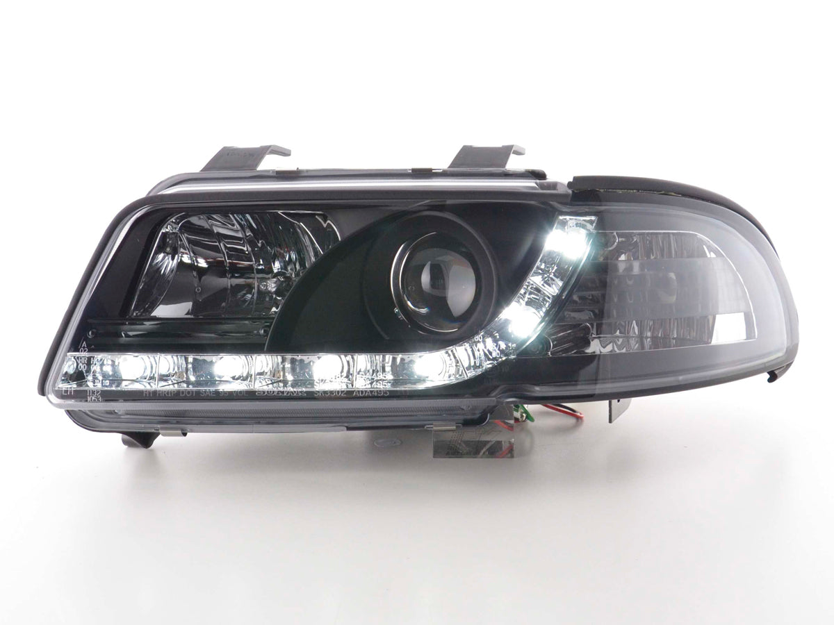 Scheinwerfer Set Daylight LED Tagfahrlicht Audi A4 B5 8D 99-01 chrom Scheinwerfer Set Daylight LED Tagfahrlicht Audi A4 B5 8D 99-01 chrom